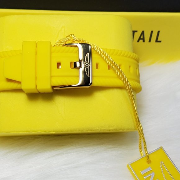 Invicta Watch Stainless Steel Silicone Gold Yellow Women Accessories Watch - Picture 15 of 16